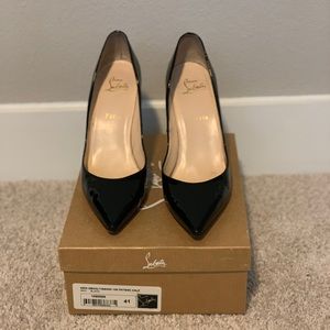 Black patent Louboutins